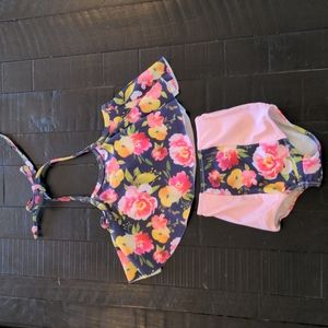 2 piece floral swimsuit